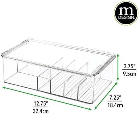 mDesign Stackable Plastic Storage Organizer Container - Image 4
