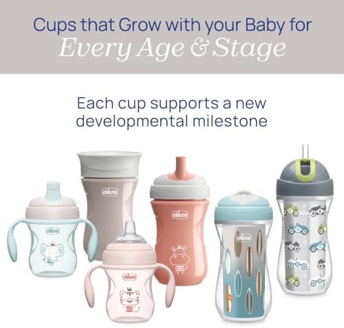 Chicco Transition Training Sippy Cup, Soft Silicone Spout - Image 2