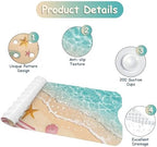 Bathtub Mat Non Slip, Beach Extra Long Bath tub Mat Shower Floor Mat - Image 3