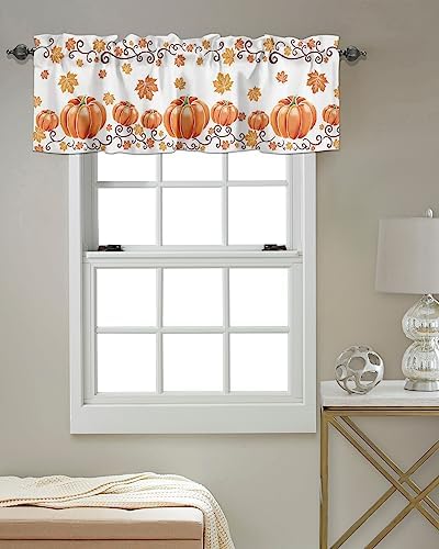 Vandarllin Fall Maple Leaves Kitchen Curtains Valances - Image 4