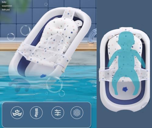Baby Flotation Bath Cushion Infant Bath Seat Support Net Newborn Bathtub Mesh - Image 5