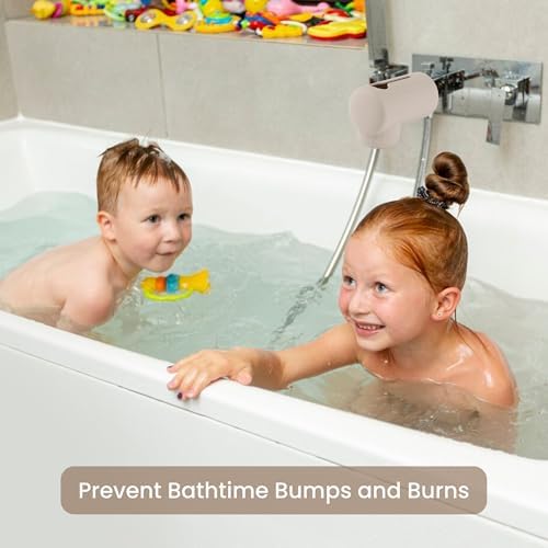 Bath Spout Cover, Soft Silicone Bathtub Faucet Cover Safety Universal Fit - Image 4