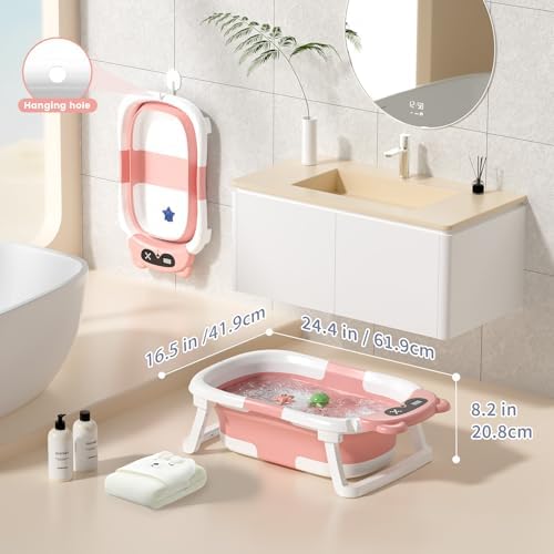 Collapsible Baby Bathtub for Newborn to Toddler - Image 4