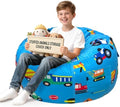 Lukeight Stuffed Animal Storage Bean Bag Chair Cover by Lukeight