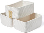 MiniArk Small Storage Baskets for Organizing | Closet Organizer Bins | Shelf by MiniArkStorageBasketsHome