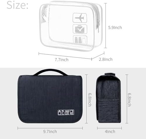 Lcsmaokin Large Capacity Toiletry Bag Travel Bag - Image 3
