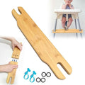 High Chair Footrest, Non-Slip Adjustable Natural Bamboo Wooden Footrest by YYRZZ