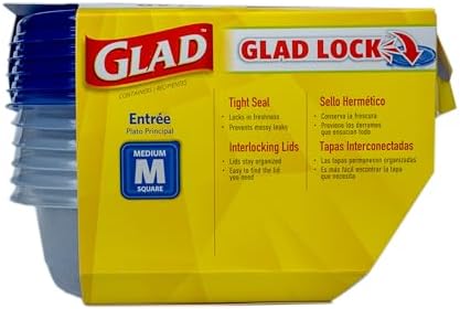 Glad GladWare Entree Food Storage Containers, 25 Oz - Image 6
