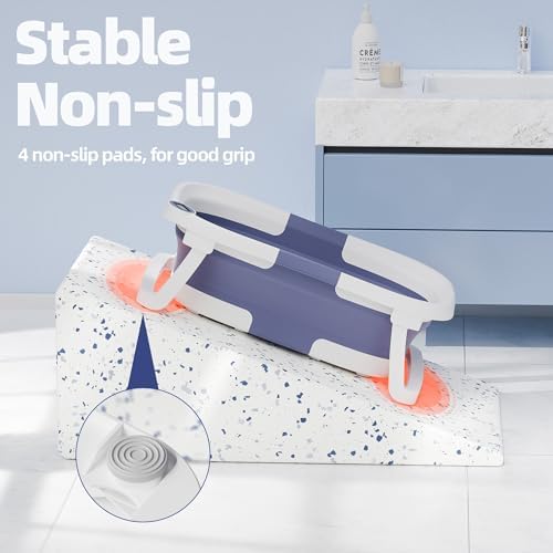 Collapsible Baby Bathtub with Thermometer, 0-36 Months - Image 4