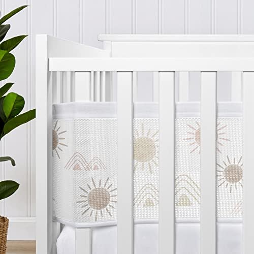 Sweet Jojo Designs + BreathableBaby 2-Piece Breathable Mesh Crib Liner Set - Image 4