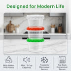 EONJOE 16oz Plastic Freezer Food Soup Containers - Image 5