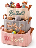 Personalized Dog Toy Basket by Kinlea