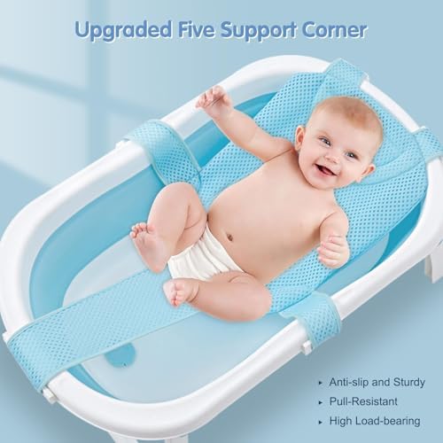 Colorlife Baby Bath Seat Support Net Infant Bathing Seat Support Mat, - Image 2