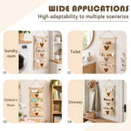 3-Pocket Hanging Wall Organizer, Safari Animal Print Over Door Storage - Image 4