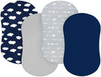 Baby Bassinet Sheets 4 Pack Compatible by Bilobanbabybedding