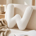 Letter Plush Pillow, Letter Hugging Throw Pillows, Decorative Initial Letter by Shapeazy