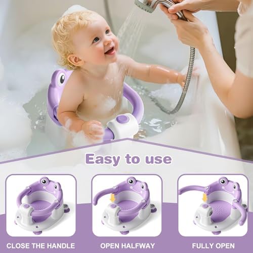 Baby Bath Seat for Babies 6 Months & up Non-Slip Toddler Bath Seats for Sitting - Image 2