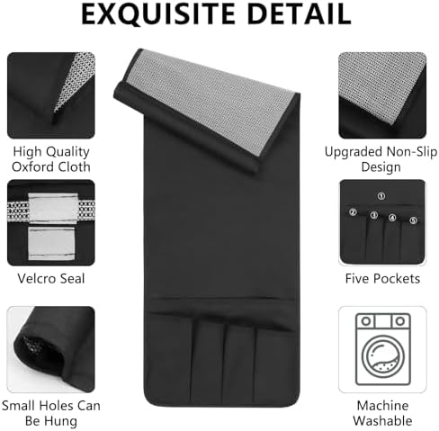Remote Control Holder for Armchair Caddy，TV Remote Holder Over Chair Arm - Image 5