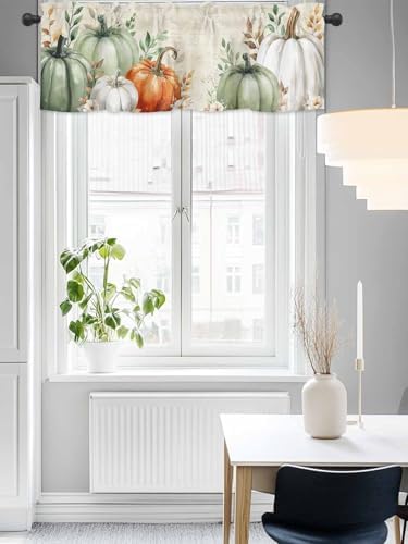 Vandarllin Fall Thanksgiving Kitchen Curtains Valances - Image 6