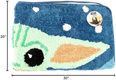 Jay Franco Star Wars The Mandalorian Blue Space Tufted Polyester Bath Rug - Image 3