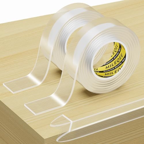 Clear Edge Protector Strip, 2 Pack x 0.8in x 3.28FT by MILEQEE