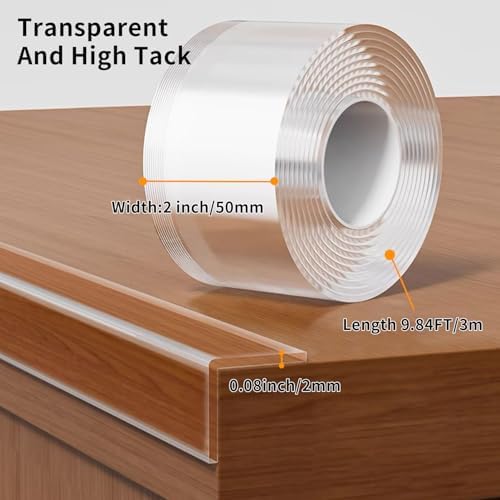Edge Corner Protector Baby Proofing, Sharp Edge Wrap Cover Tape, Soft Clear - Image 2