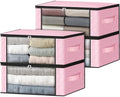 HomeHacks 4-Pack Clothes Organizer Storage Bags, 35L Storage Bins by HomeHacks
