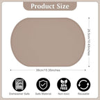 Silicone Placemat Set of 4, Heat Resistant Placemats - Image 2