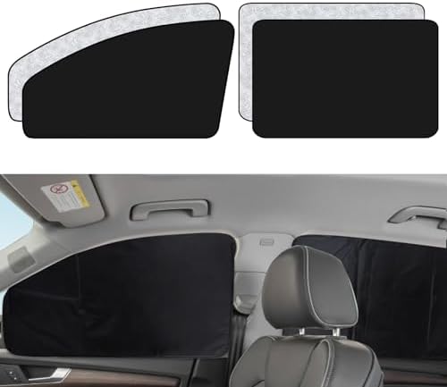 XCBYT Magnetic Side Window Sun Shade, 100% Blackout Privacy Sun Protection by XCBYT