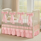 Smoothnovelty Pink Crib Bed Skirts by SmoothNovelty
