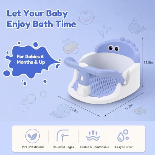 Baby Bath Seat for Babies 6 Months & Up Sitting Up - Image 3