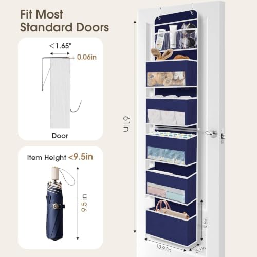 1Pack Over The Door Organizer Large Capacity Hanging Storage Room Organizer - Image 2