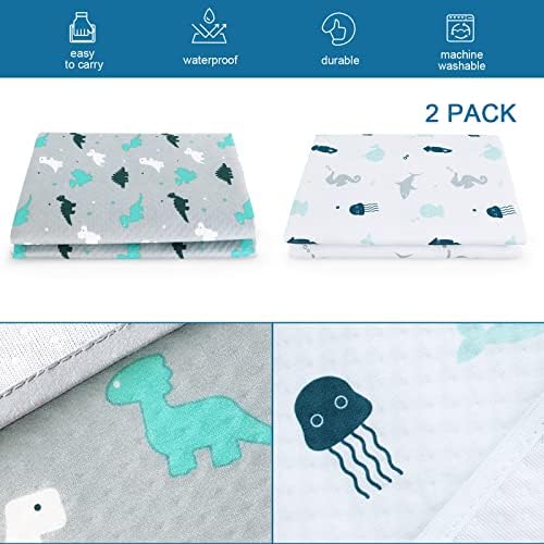 Splat Mat 2 Pack for Under High Chair & Arts & Eating Mess - Image 6