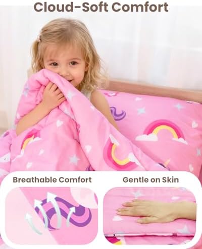 TinyPalsa 4-Piece Toddler Bedding Set, Toddler Bed Comforter Set - Image 2