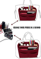 LEXSION Felt Purse Organizer Insert, Tote Bag Shaper Dividers - Image 5