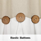 FRAMICS Farmhouse Valance Curtains, Boho Cotton Linen Kitchen Valance, Rustic - Image 5
