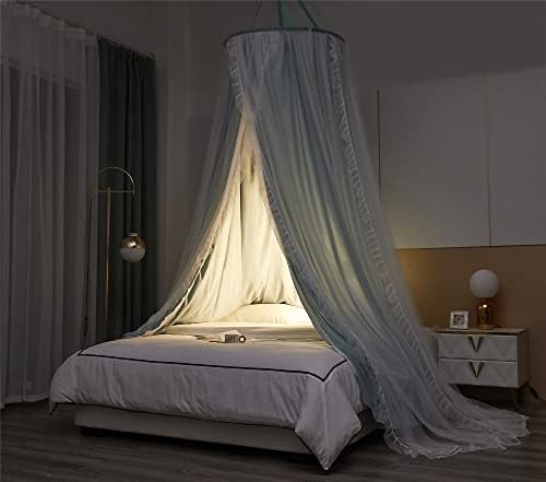 VETHIN Double Layer Princess Round Dome Canopy Bed Curtain - Image 5