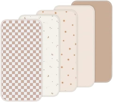 Hahafelt 5 Pcs Waterproof Changing Pad Liner by Hahafelt