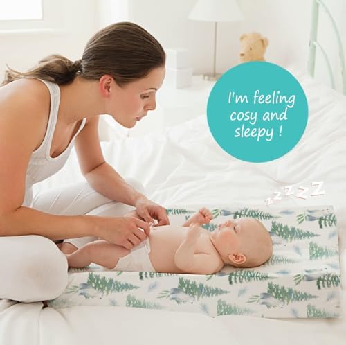 BROLEX Changing Pad Covers for Baby: Boy Girls Ultra Stretchy Soft 2 Pack - Image 5