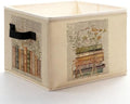 Vintage Floral Book Storage Bins Box by Unknown