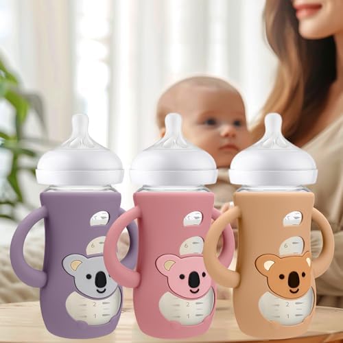 BUSOHA 3 Pack Silicone Sleeves for Avent Baby Bottles - Image 4