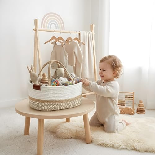 DECOMOMO Baby Caddy Organizer, Large Diaper Caddy Basket - Image 6