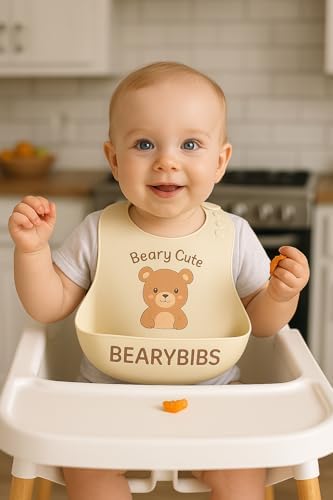 Premium Silicone Baby Bib, Waterproof Food Catcher, Soft and Adjustable by Unknown