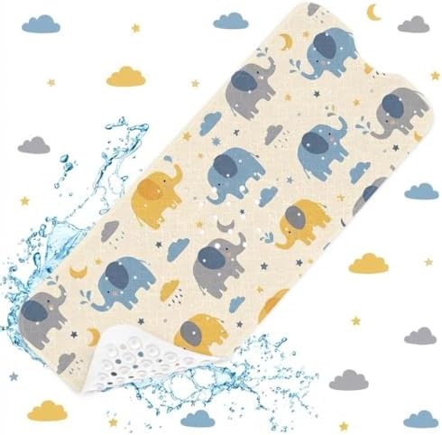 Bathtub Shower Mat 40X16 Inch, for Toddler, Star Cloud - Image 3