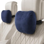 2 PCS Car Pillow for Driving Seat Soft Suede Headrest Neck & Lumbar Support by GoodpillowBetterdriver