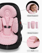TinlyFinly Newborn Carseat Insert, Baby Head and Body Support - Image 7