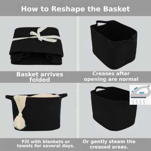 XUANGUO Woven Cotton Rope Storage Basket - Image 7