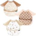 GRSSDER 3-pack Mess Proof Baby Feeding Bibs by BUYNOW