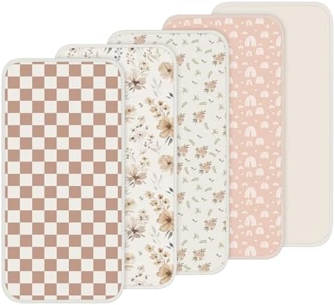Hahafelt 5 Pcs Waterproof Changing Pad Liner by Hahafelt