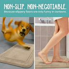 ITSOFT Memory Foam Bath Mat 24x16, Non Slip, Machine Washable, Quick Dry & - Image 4